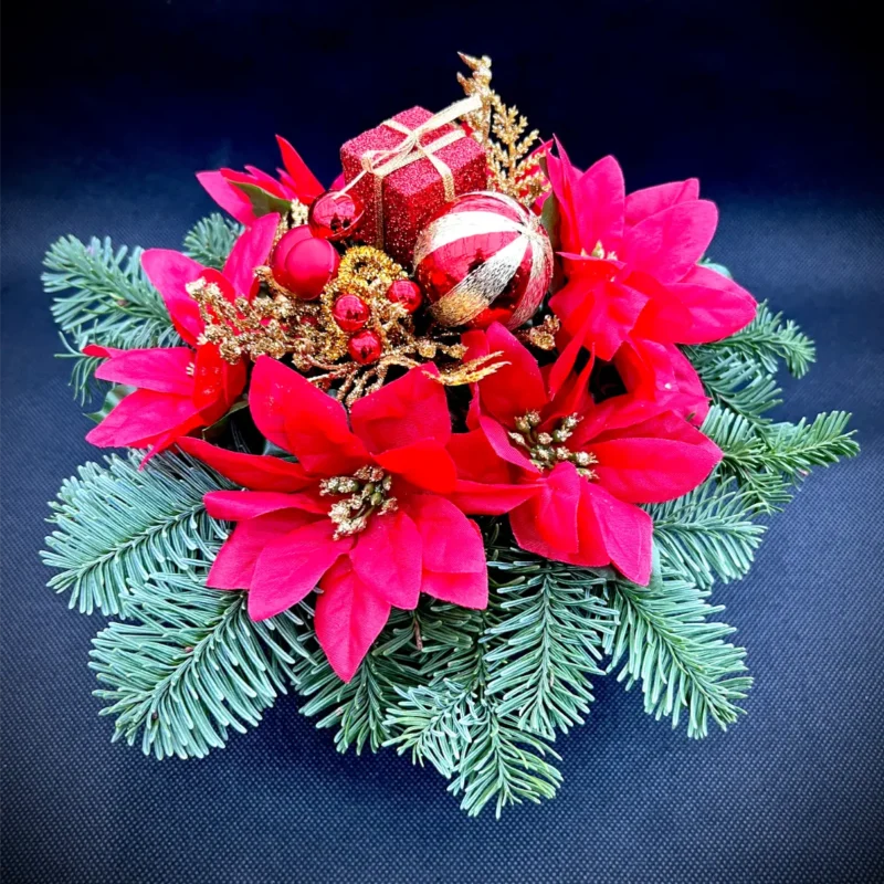 Christmas Grave Pot