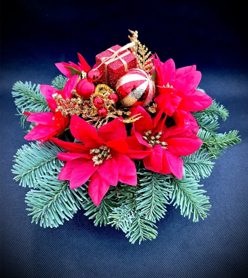 Christmas Grave Pot